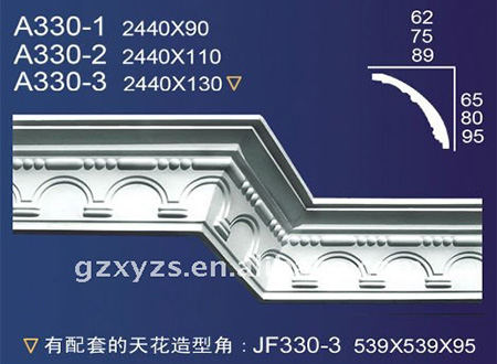 Gypsum Plaster Cornis Strip Decoration and Design M-127   